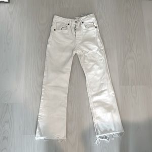Zara White Flared Jeans Size 4